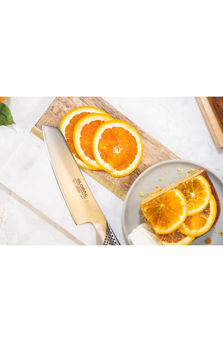 GLOBAL UKON 5" Santoku Knife, Hollow Ground, Alternate, color, Silver