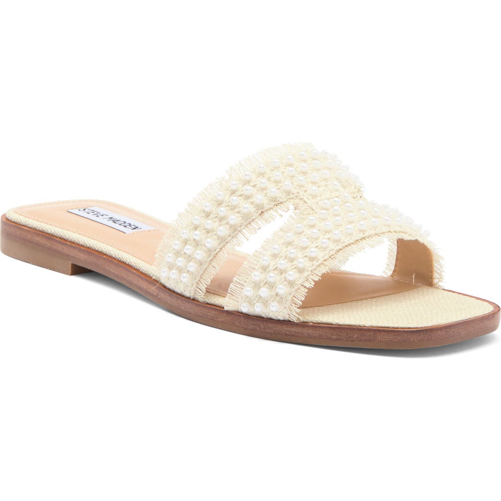 Steve Madden Hazel Slide Sandal In Pearl
