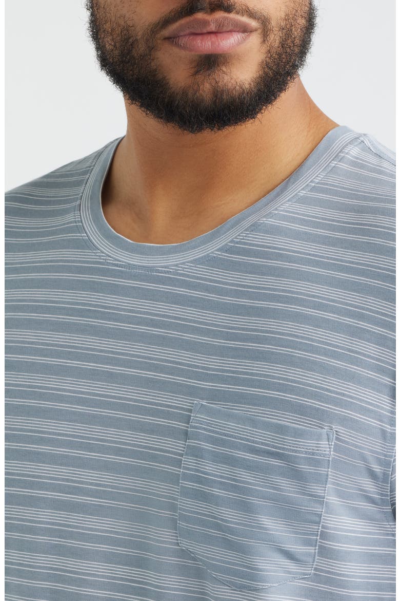 Stripe Modal Blend Pajama T-Shirt, Alternate, color, AIR FORCE BLUE STRIPE