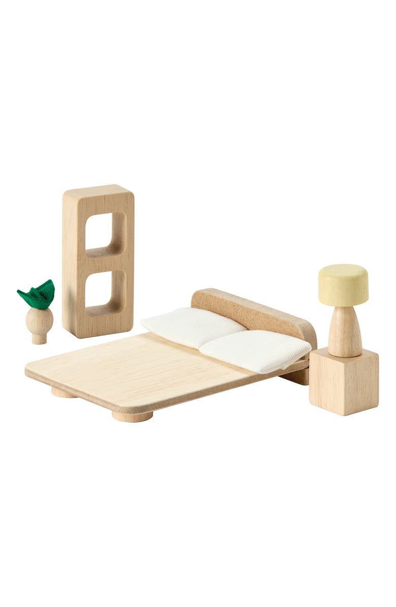 PlanToys<sup>®</sup> PlanSpace Bedroom Building Playset, Alternate, color, Brown