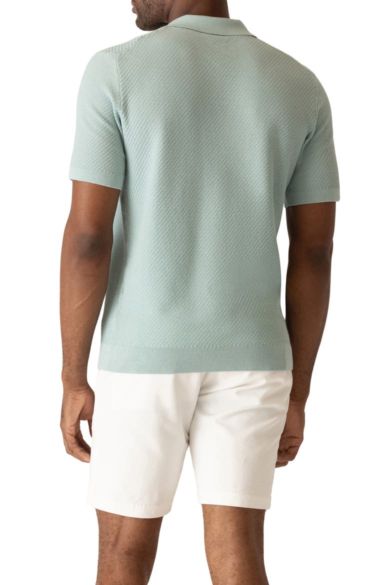 Modern Texture Knit Polo, Alternate, color, PALM