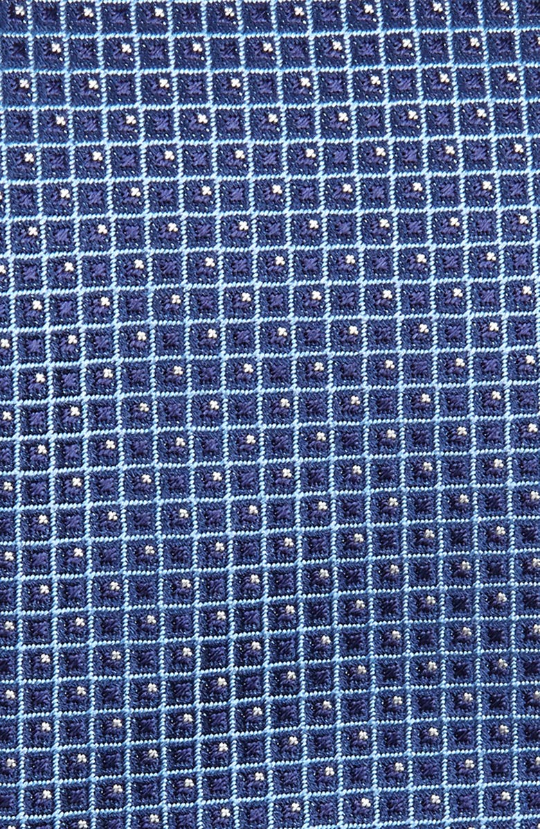 Canali Check Silk X-Long Tie, Alternate, color,