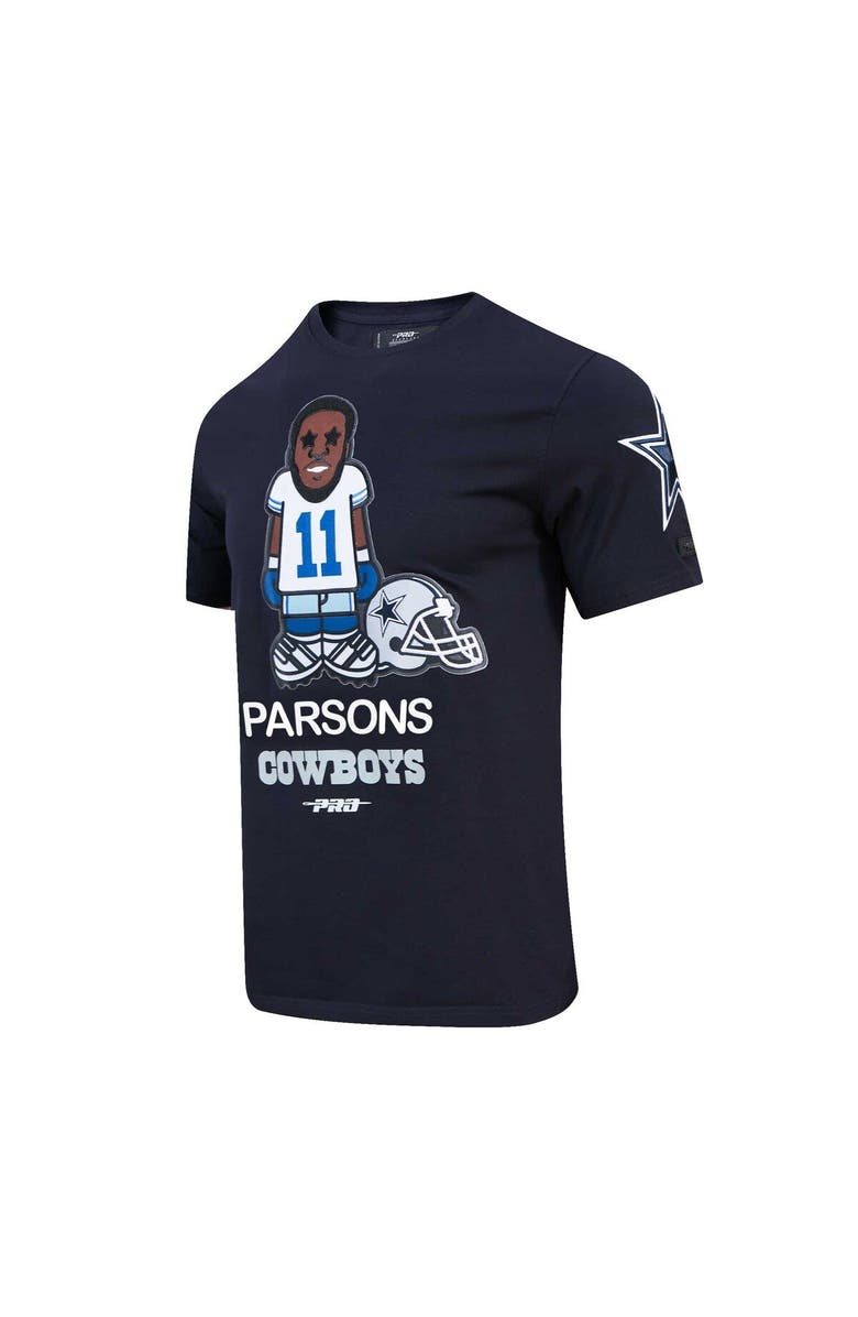 PRO STANDARD Men's Pro Standard Micah Parsons Navy Dallas Cowboys Player Avatar Graphic T-Shirt, Alternate, color, 