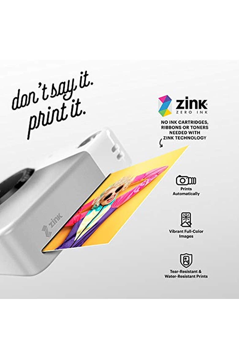 2x3 Zink Photo Paper Kit, 50 Sheets, Alternate, color, White