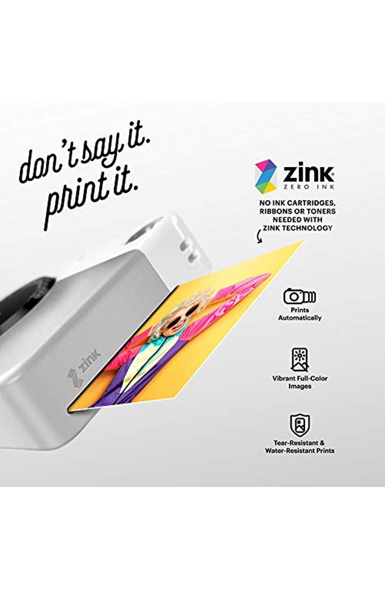 Kodak 2x3 Zink Photo Paper Kit, 50 Sheets, Alternate, color, White