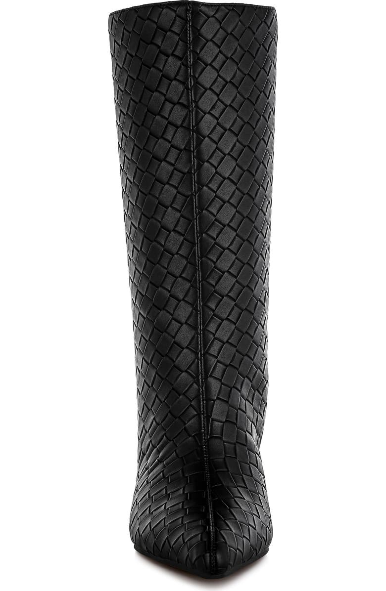 LONDON RAG Mentha Woven Faux Leather Boot, Alternate, color,