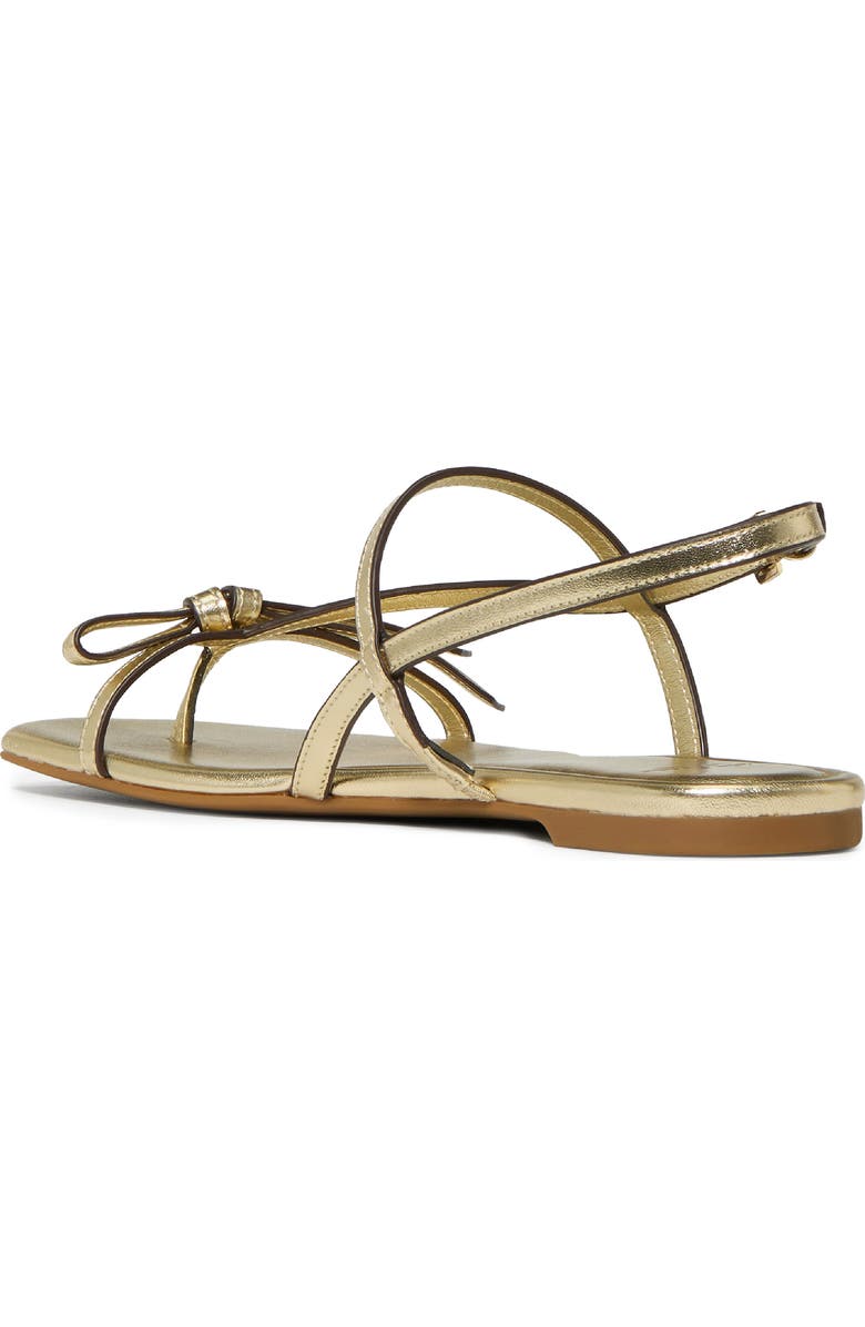 Kate Spade New York loop metallic ankle strap sandal, Alternate, color, Pale Gold