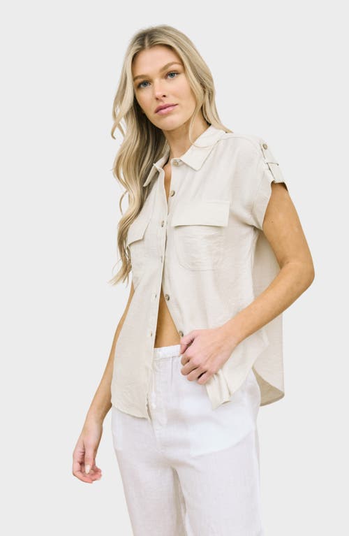 BLU PEPPER BLU PEPPER SHORT SLEEVE BUTTON-UP SHIRT
