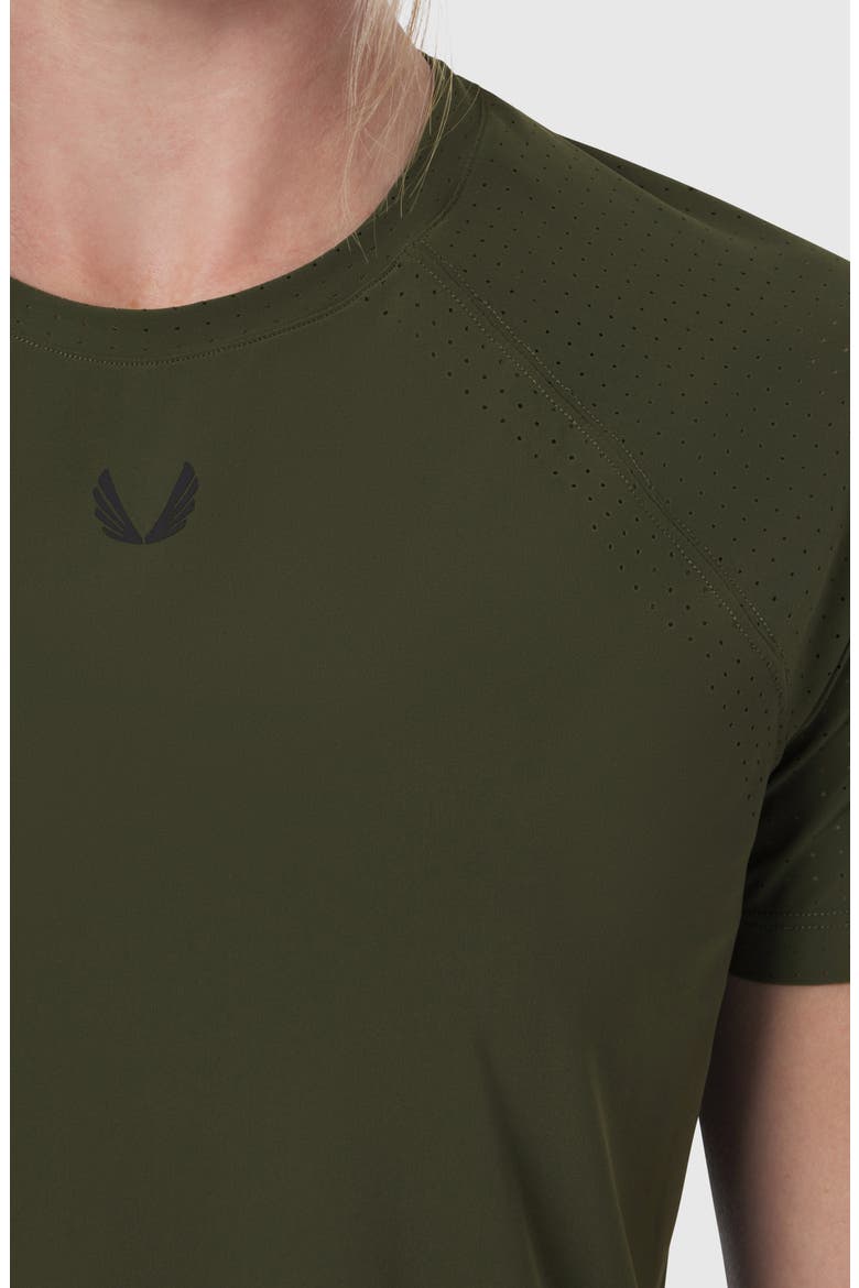 Laser Vent Established Tee, Alternate, color, Olive