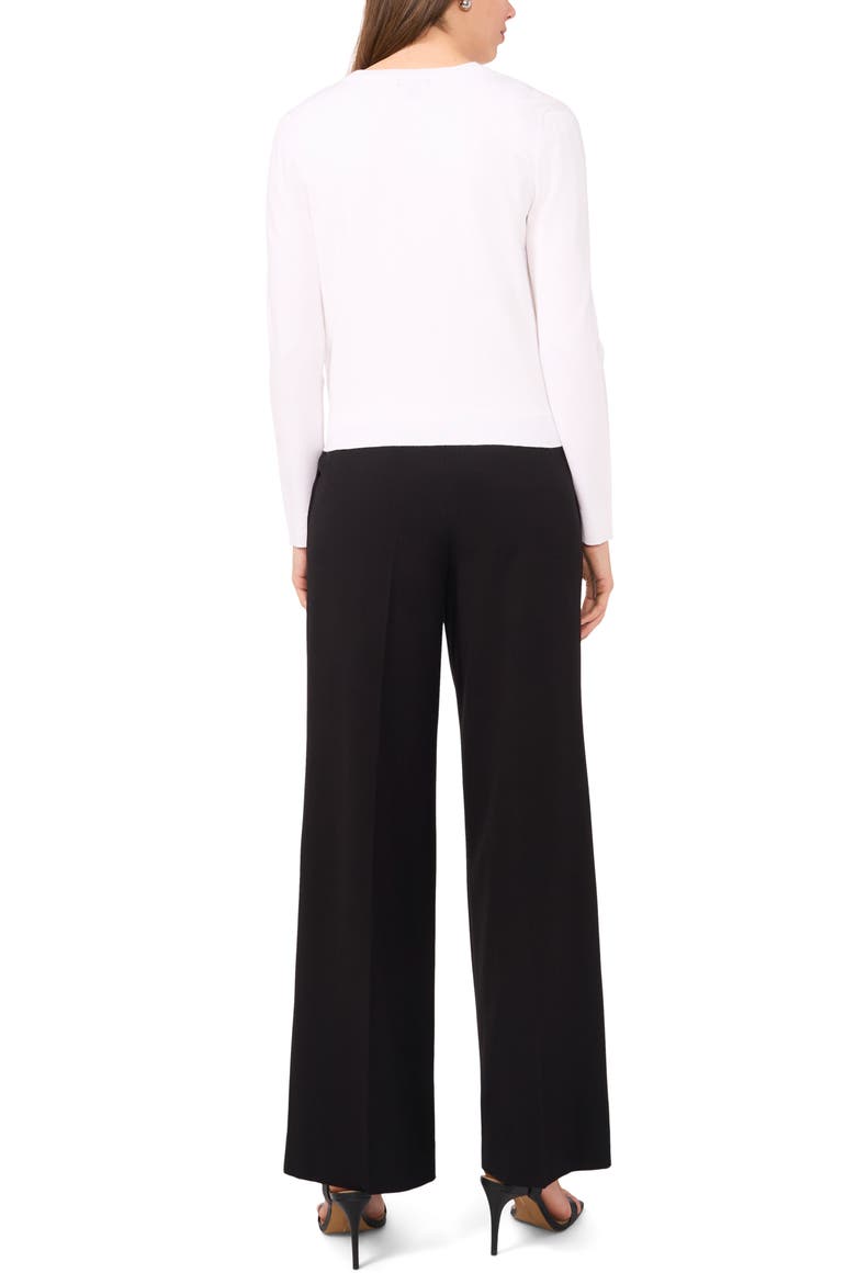 V-Neck Cardigan, Alternate, color, BRIGHT WHITE