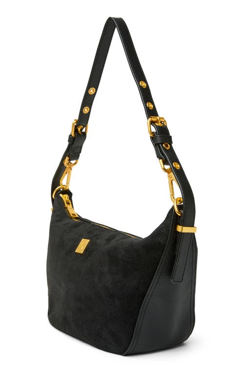 Think Royln Moonbeam Suede Shoulder Bag In Black