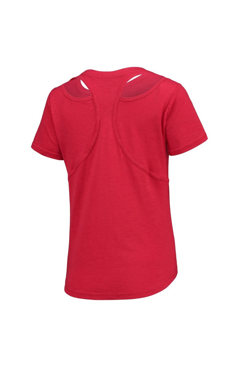 BOXERCRAFT Women's Red Lehigh Valley IronPigs Cut It Out T-Shirt, Alternate, color, Red