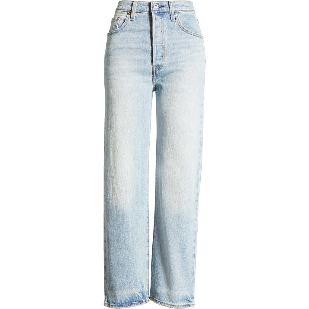 Levi's Ribcage High Waist Ankle Straight Leg Jeans In Lets Share