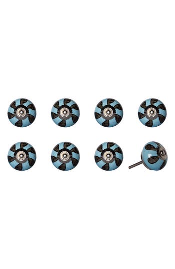 Kinetic 8-pack Knobs In Light Blue Petal