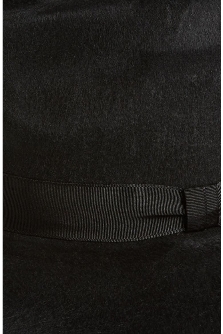 'Shag' Wide Brim Wool Hat, Alternate, color, BLACK