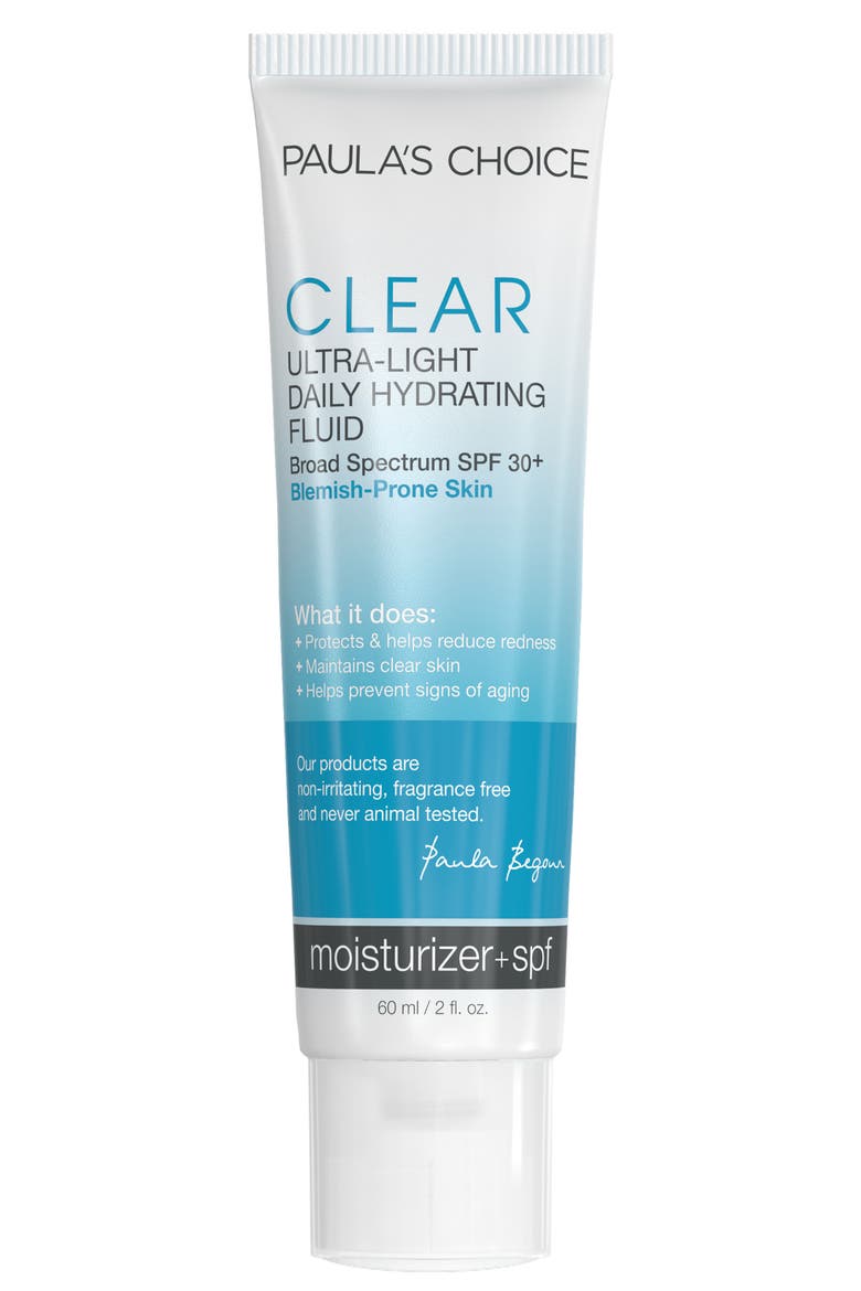 Clear Ultra-Light Daily Mattifying Fluid SPF 30+, Main, color, NO COLOR