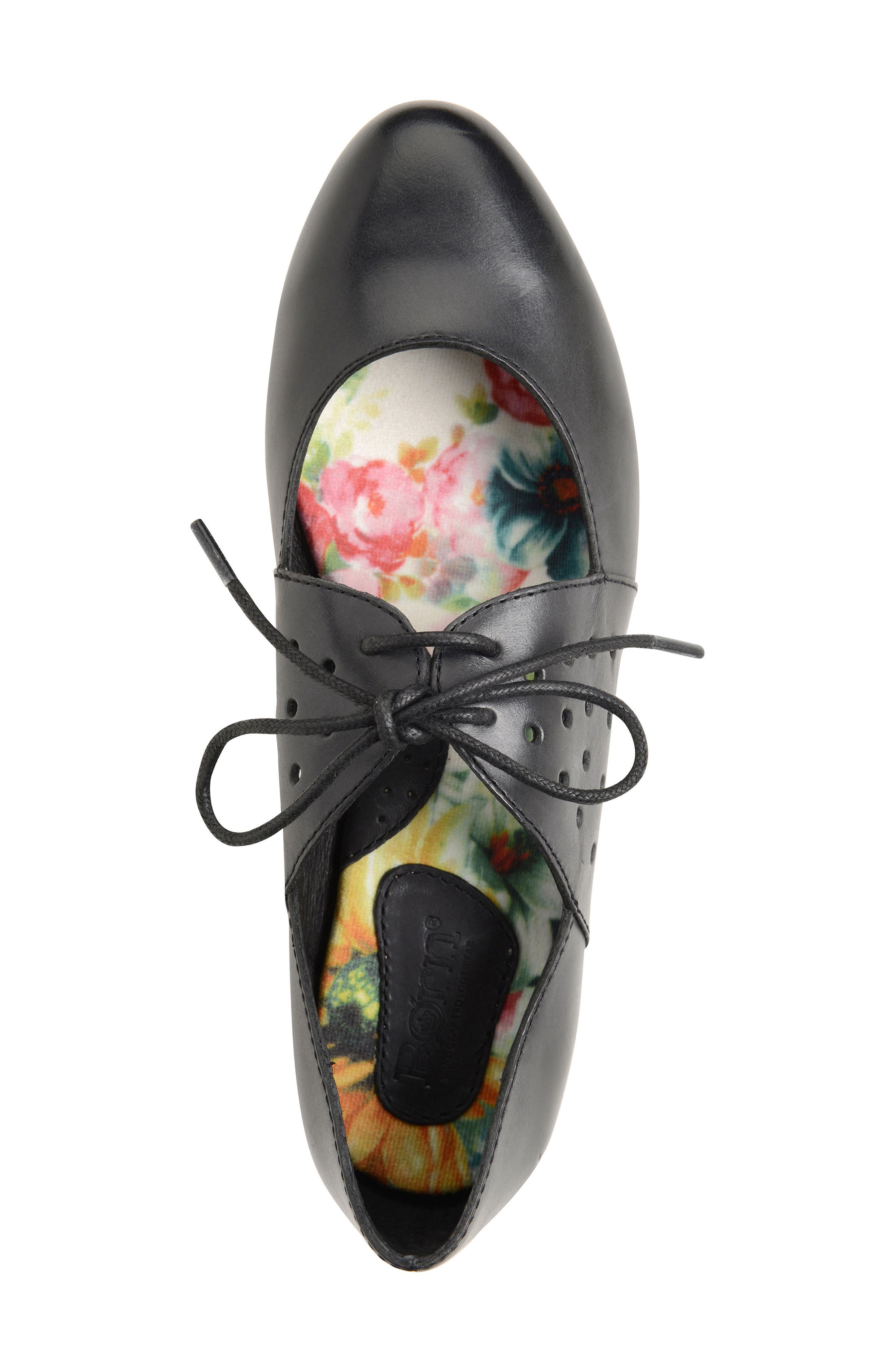 Born Jakarta Flat, Alternate, color, BLACK FULL GRAIN LEATHER
