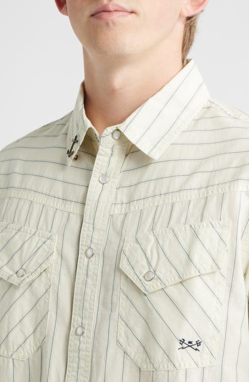 Dark Seas Kimbro Stripe Cotton Snap-up Western Shirt In Multi