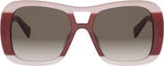 CELINE Triomphe 55mm Gradient Pilot Sunglasses