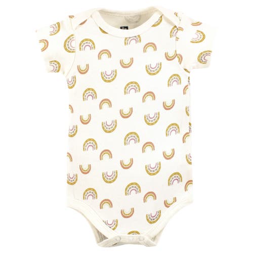 Hudson Baby Comfortable All-cotton Bodysuit 3pk In Blue