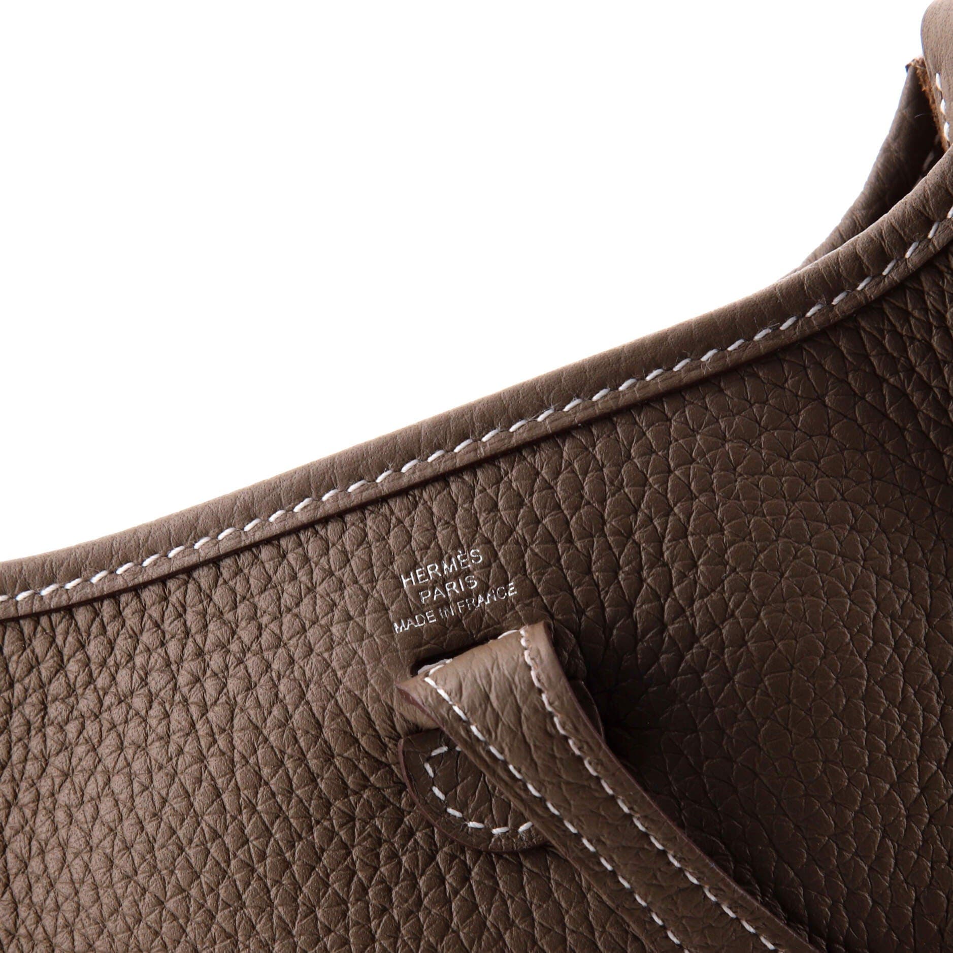 Pre-Owned Hermes Evelyne Bag Gen III Clemence TPM, Alternate, color, Etoupe