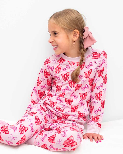 Lev Baby Catalina Bow Sweatshirt In Pink