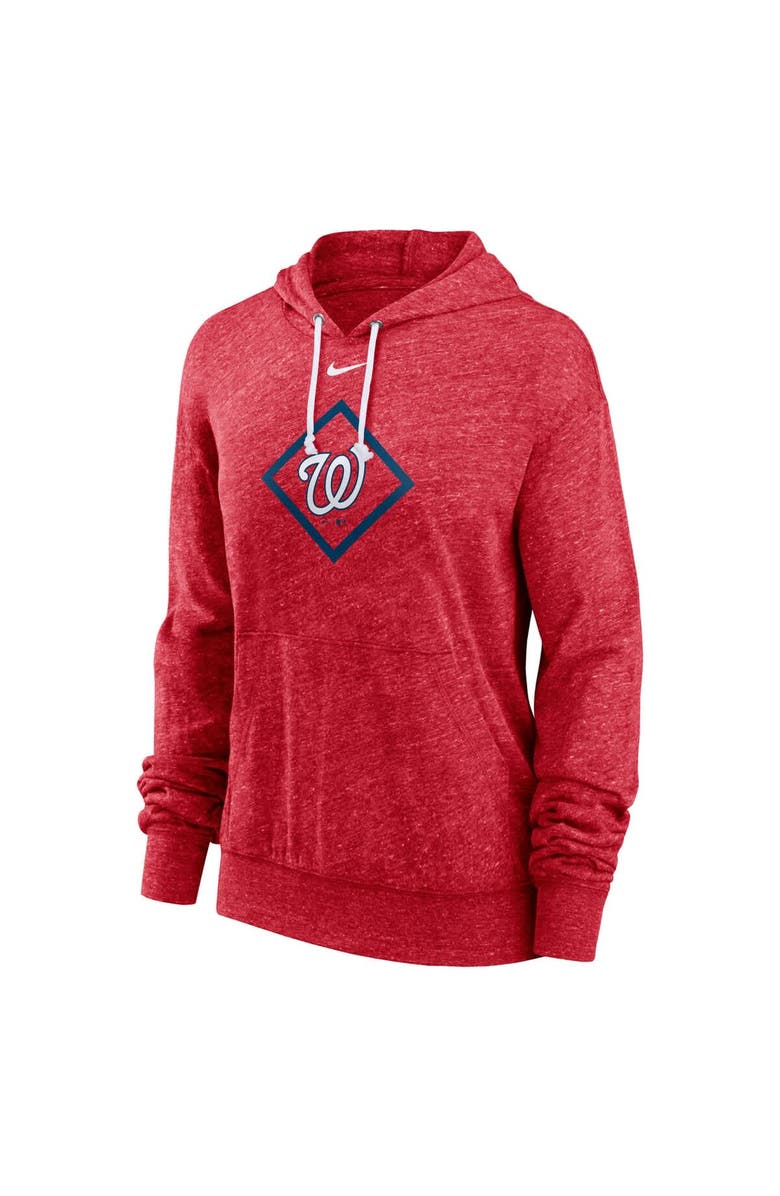 Nike Women's Nike Red Washington Nationals Diamond Icon Gym Vintage Lightweight Hooded Top, Alternate, color, Red