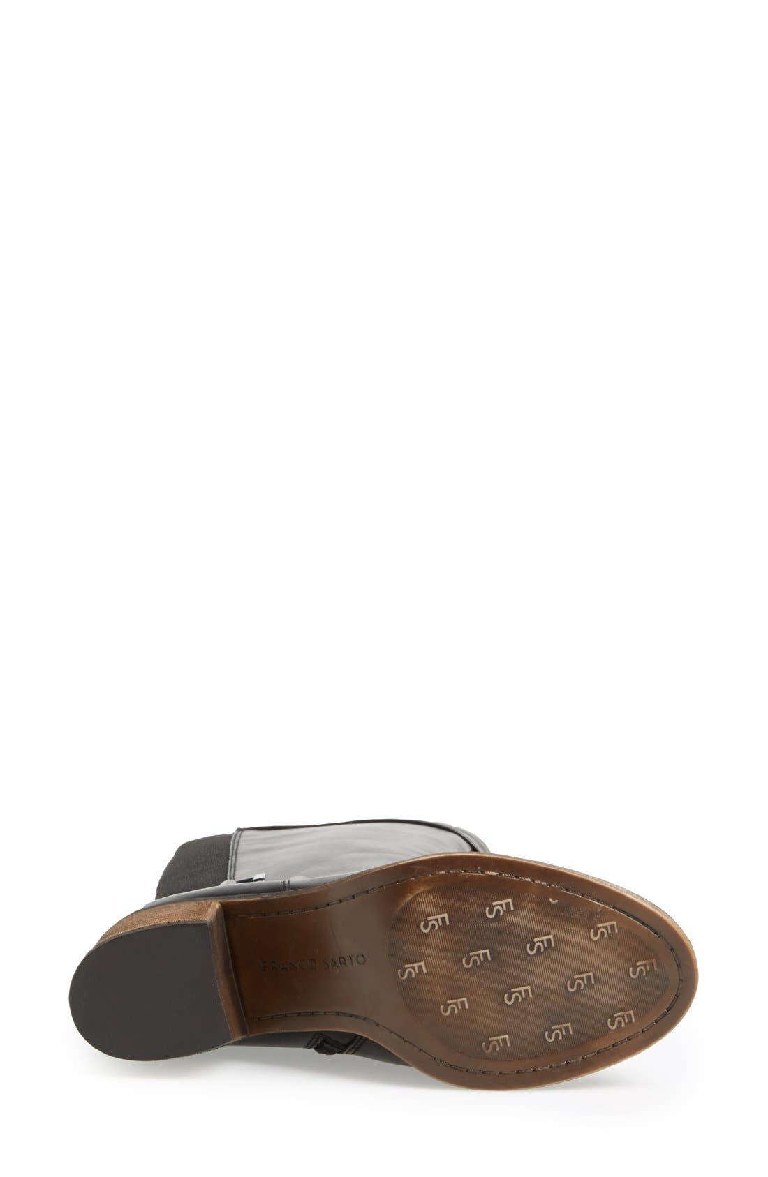 'Lyla' Tall Boot, Alternate, color, BLACK LEATHER