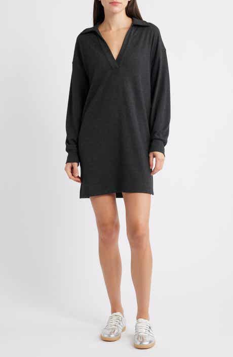 Faherty Legend Hudson Long Sleeve Polo Sweater Dress