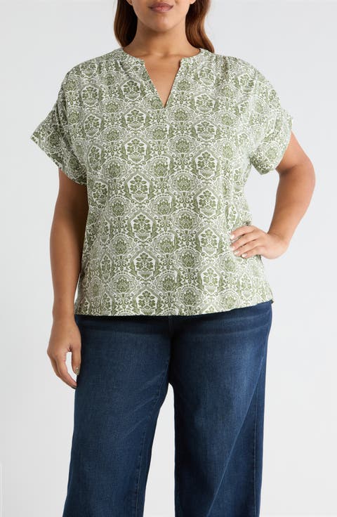 Estrada Floral Miah Top (Plus)