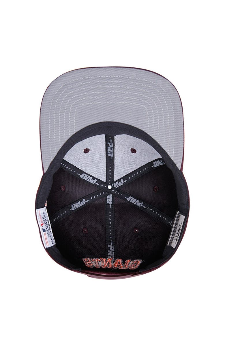 PRO STANDARD Men's Pro Standard Burgundy San Francisco Giants Wine Snapback Hat, Alternate, color, Burgundy