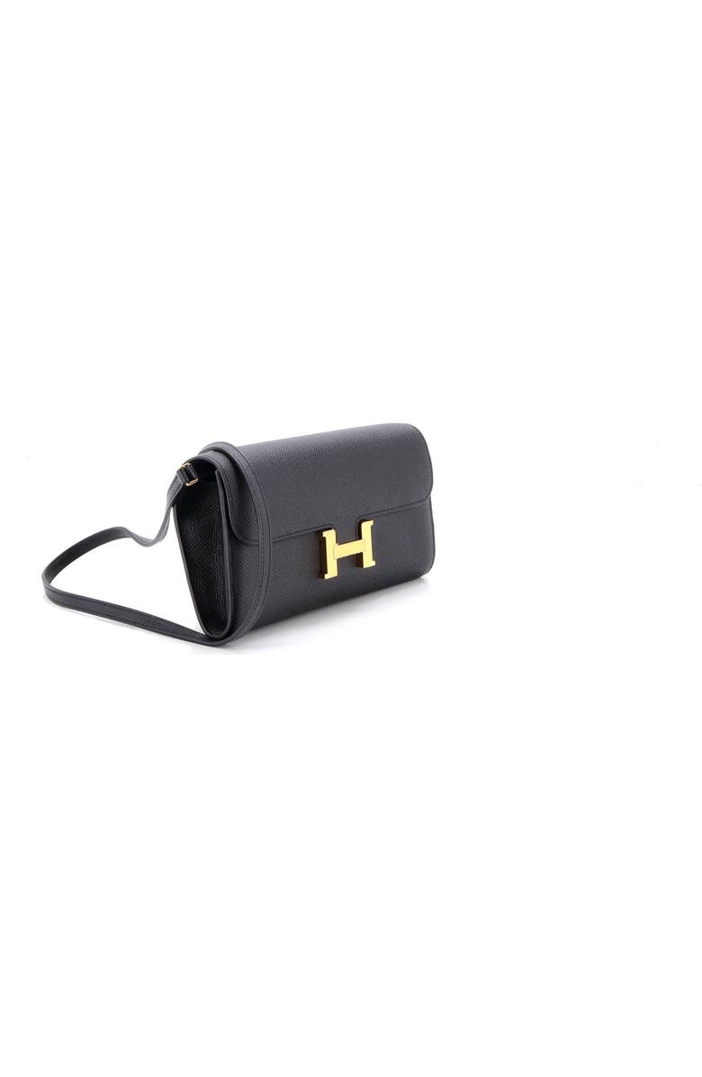 Pre-Owned Hermes Constance To Go Wallet Epsom, Alternate, color, Noir