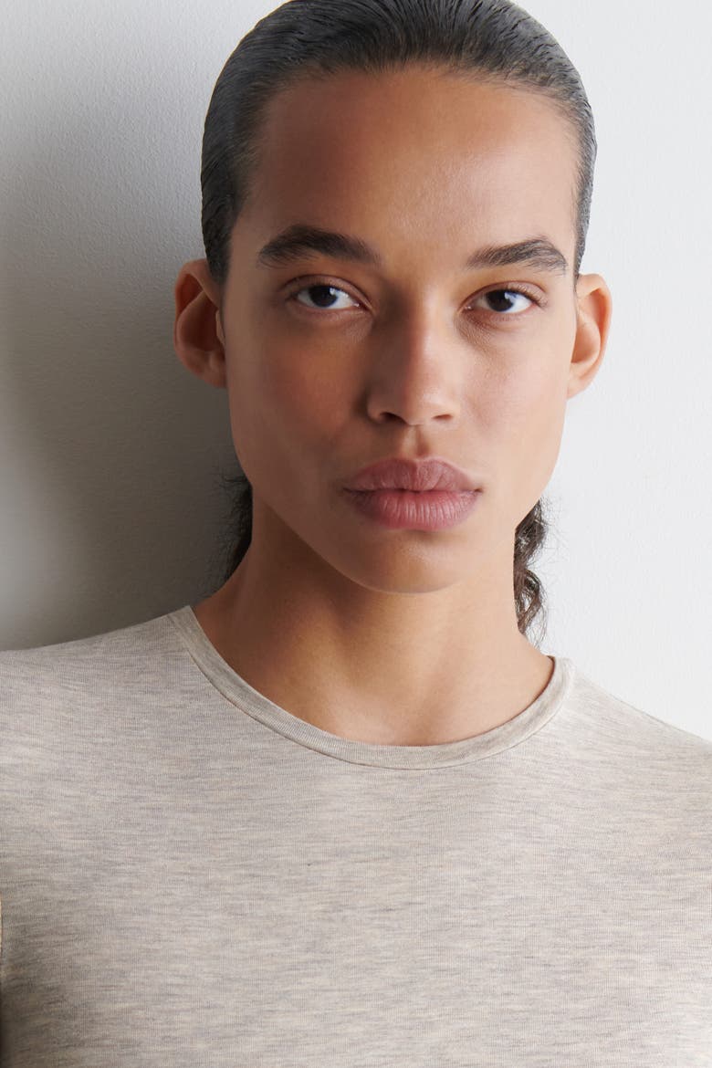 Slim Lightweight T-Shirt, Alternate, color, LIGHT-BEIGE MELANGE