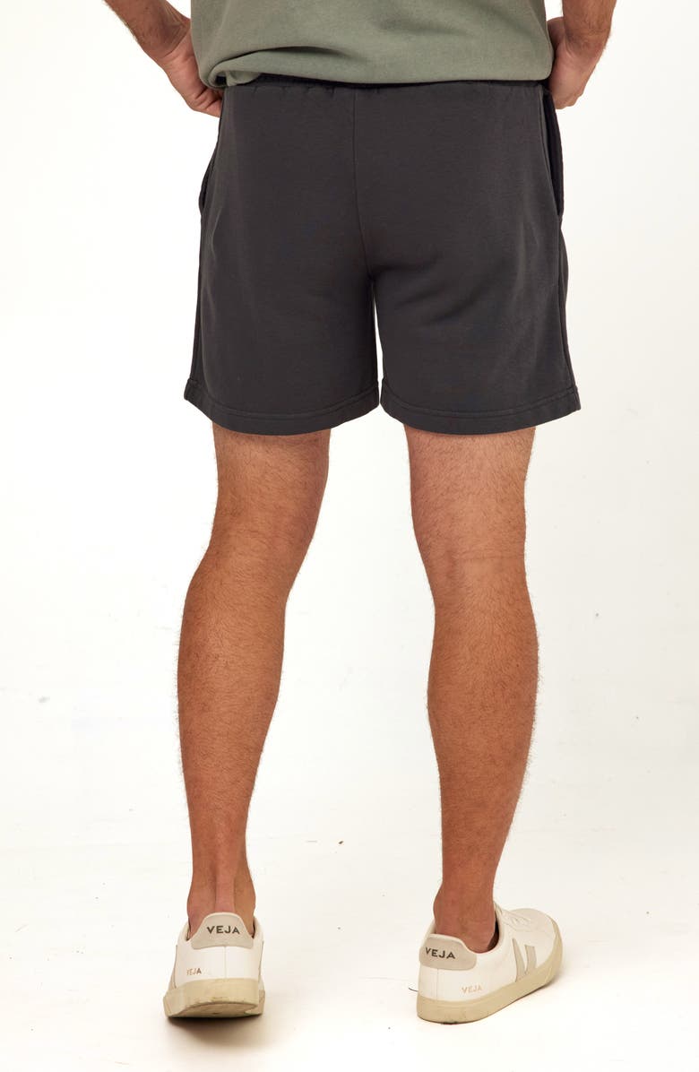 Threads 4 Thought Easton Pleated Mineral Wash Terry Cloth Shorts, Alternate, color, Carbon