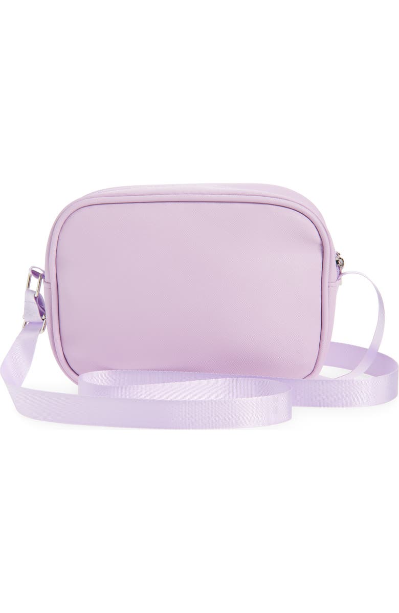 Ruby & Ry Kid's Glitter Stripe Crossbody Bag, Alternate, color, Lavender
