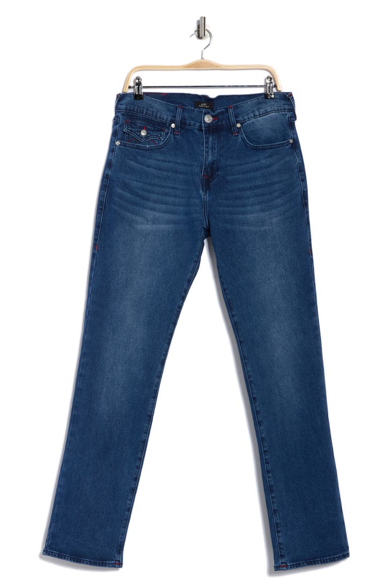 True Religion Ricky Straight Leg Jeans, Alternate, color, Medium Rustic Barn Wash