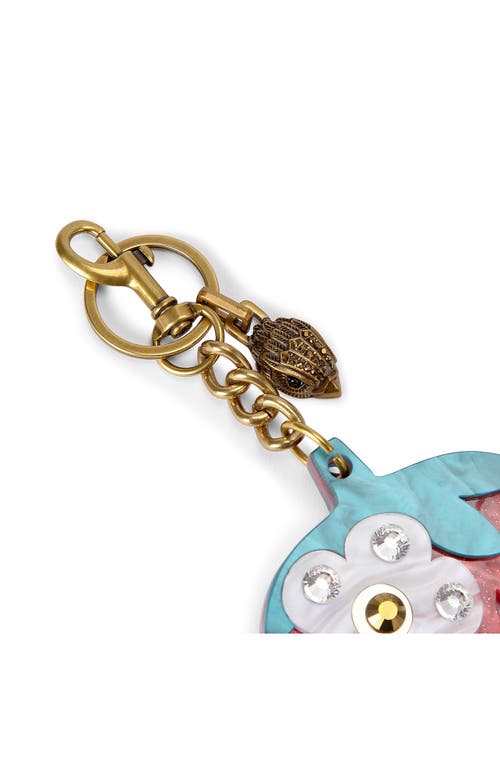 Kurt Geiger London Strawberry Bag Charm In Open Red