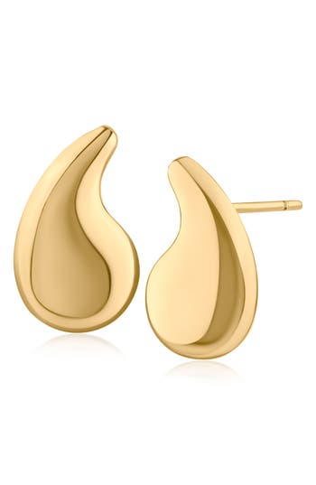 Jardin Teardrop Stud Earrings In Gold