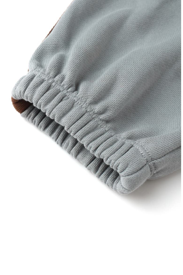 Relaxed Cotton Blend Joggers, Alternate, color, DUSTY BLUE