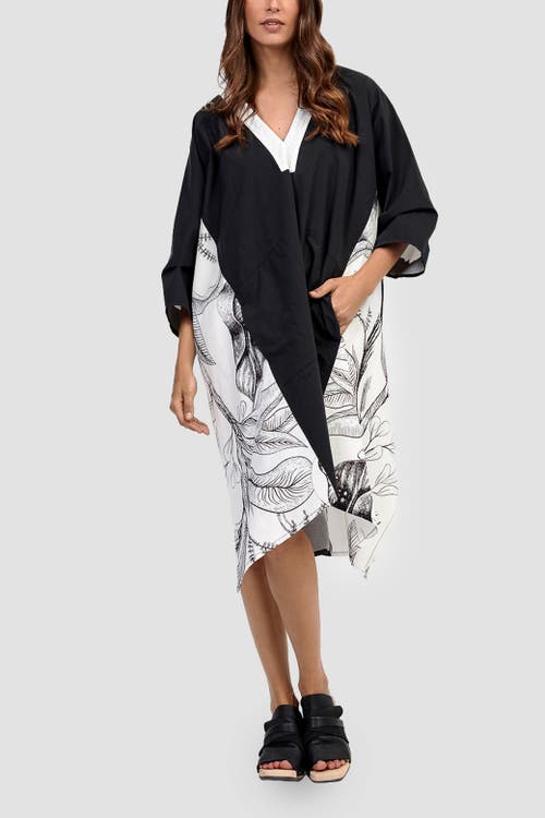 ALEMBIKA ALEMBIKA KAFTAN DRESS WITH HANDKERCHIEF HEM