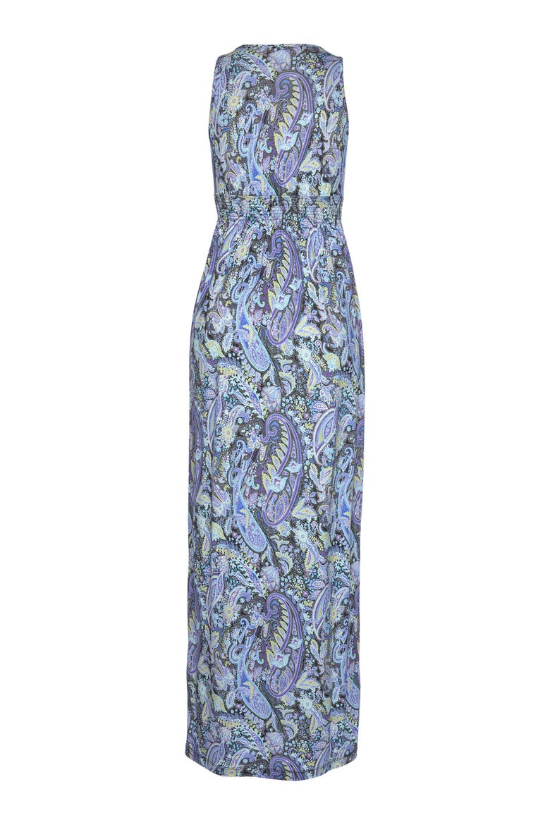 Paisley Print Maxi Dress, Alternate, color, Multi Print