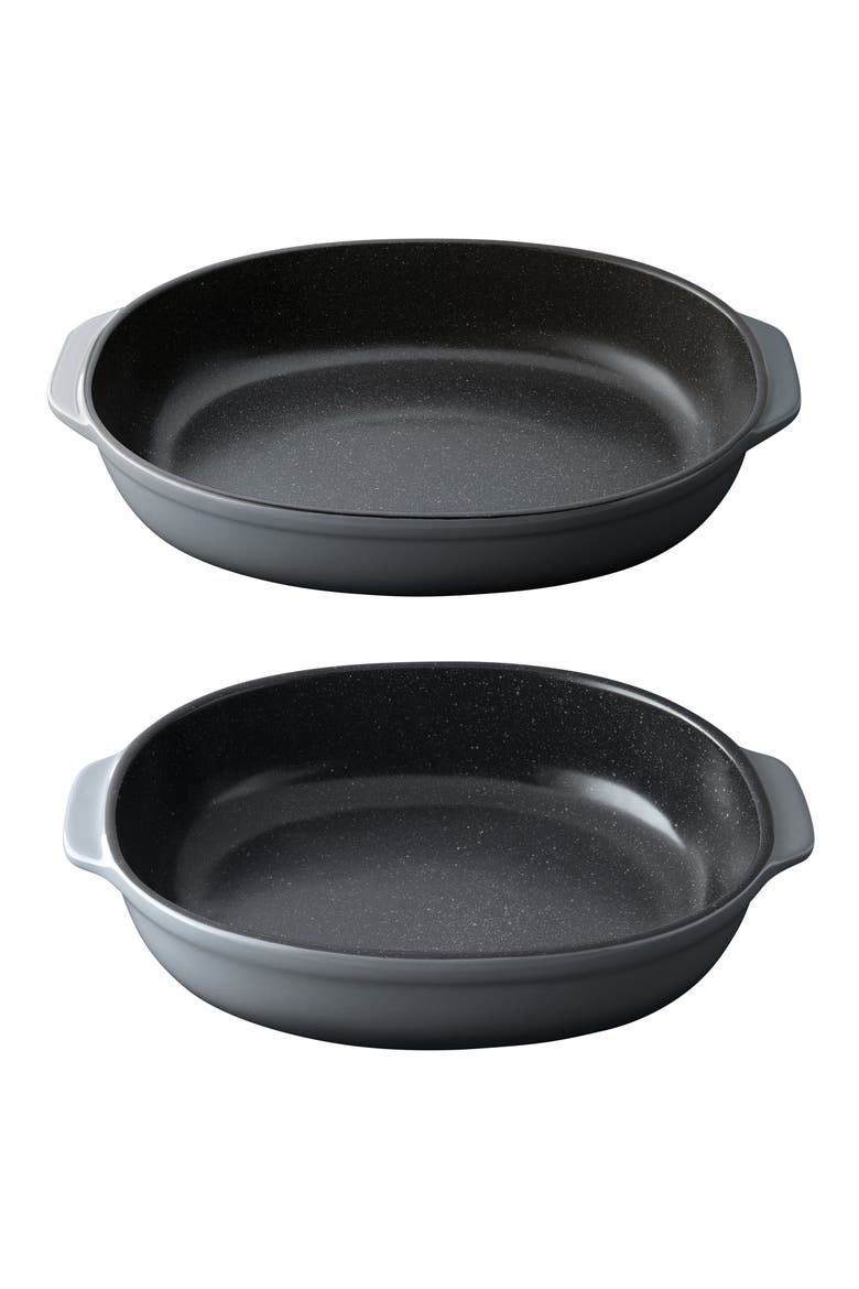 Gem 2-Piece Stoneware Bake Set - Large, Main, color, GREY