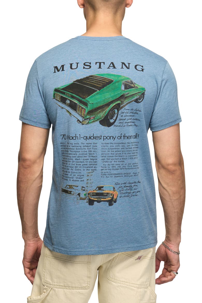 Mustang Graphic Tee, Alternate, color, COPEN BLUE