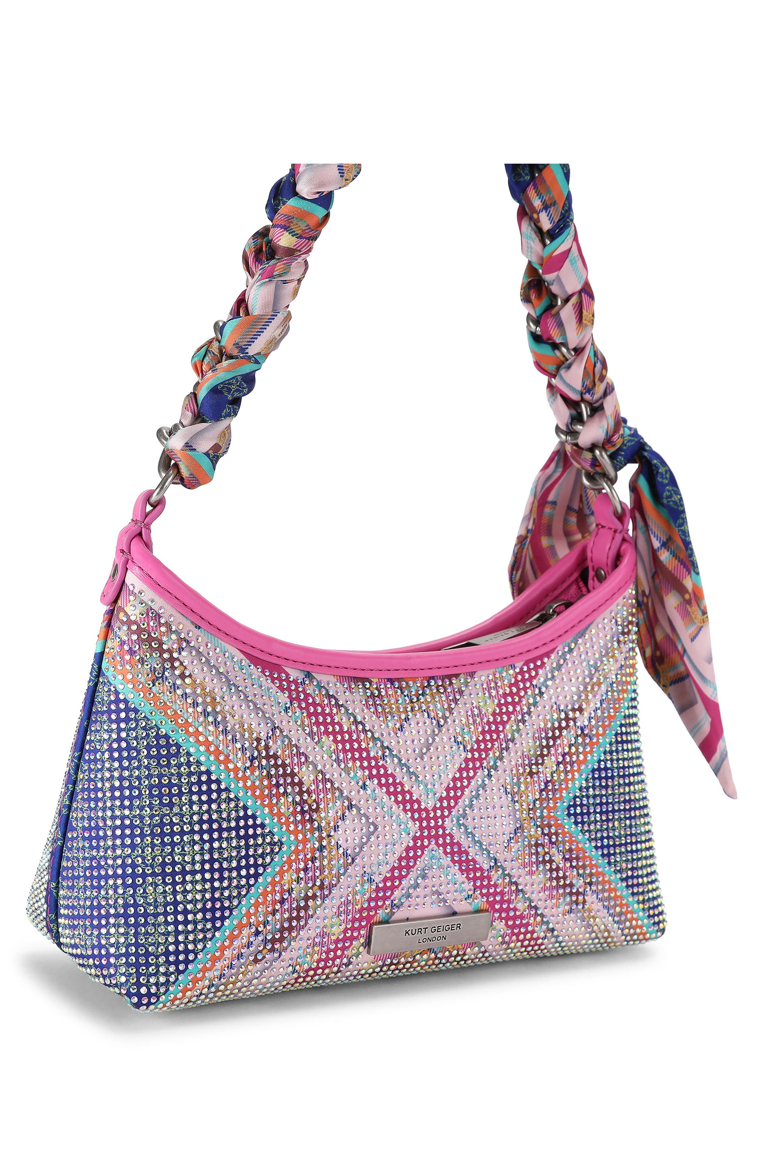 Kurt Sling Scarf Shoulder Bag, Alternate, color, PINK MULTI