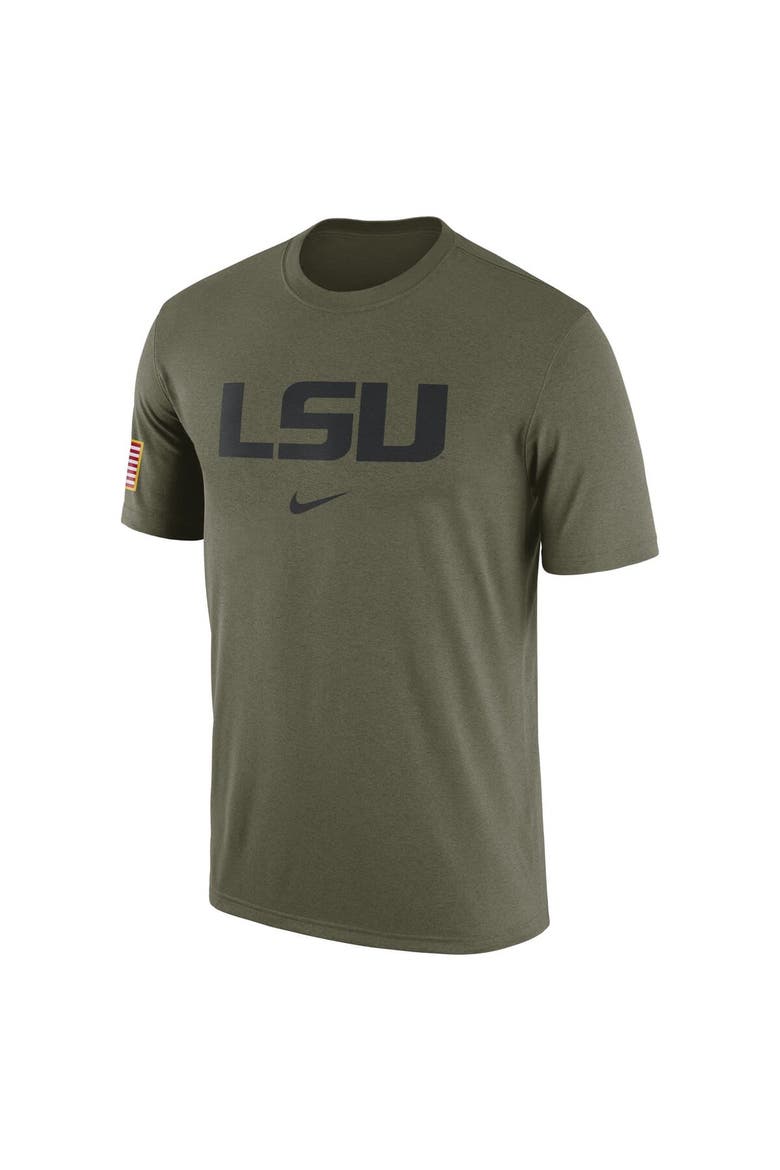 Men's Nike  Olive LSU Tigers Military Pack T-Shirt, Alternate, color, Olive