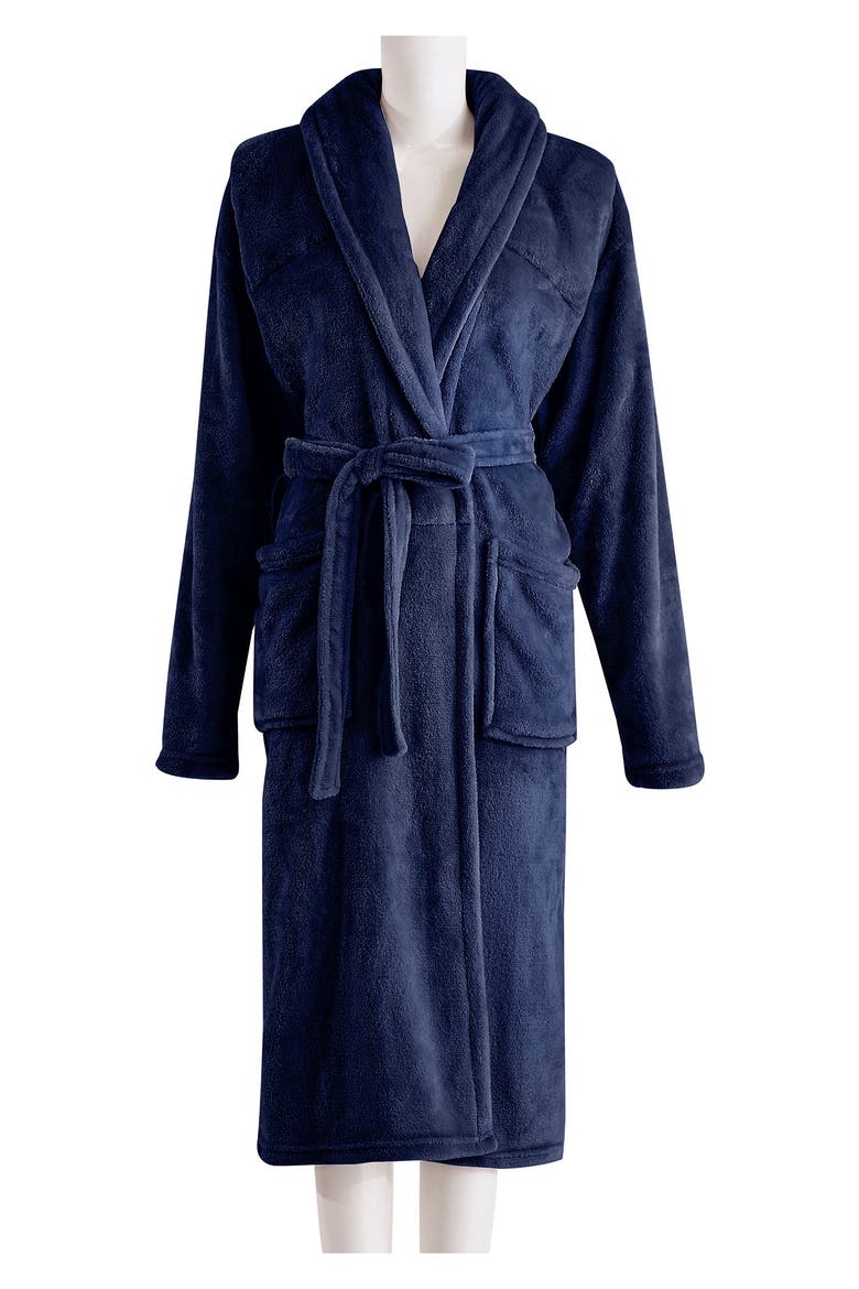 Sutton Home Machine Washable Weighted Robe 5 lb - Navy - Small/Medium, Main, color, NAVY