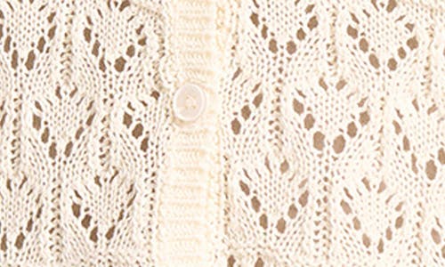 Matty M Orla Short Sleeve Cardigan In White