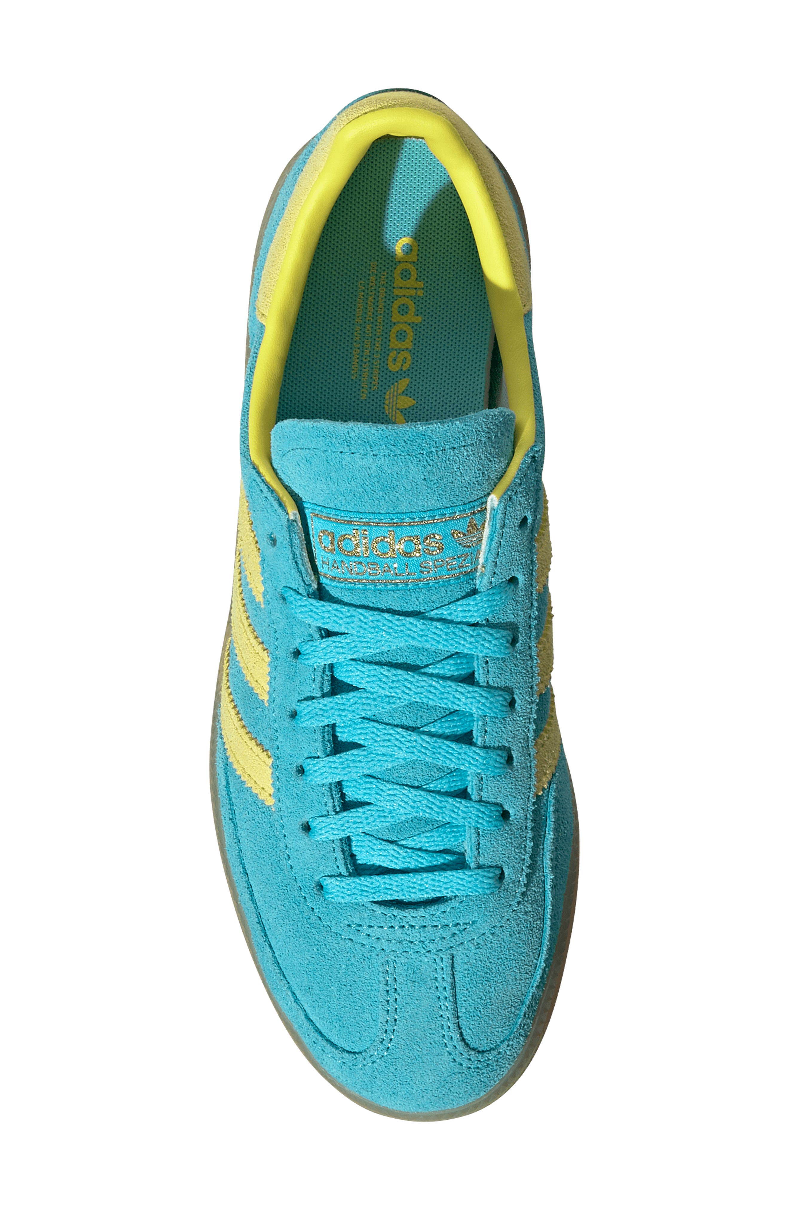 Handball Spezial Sneaker, Alternate, color, BLUE/ BRIGHT YELLOW/ GOLD