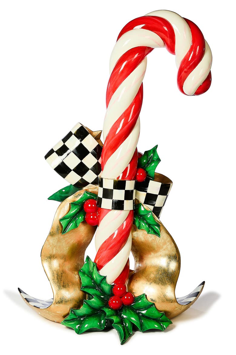 Check it Out Left Candy Cane Trophy, Alternate, color, RED