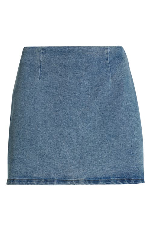 Steve Madden Cindi Denim Miniskirt In Blue
